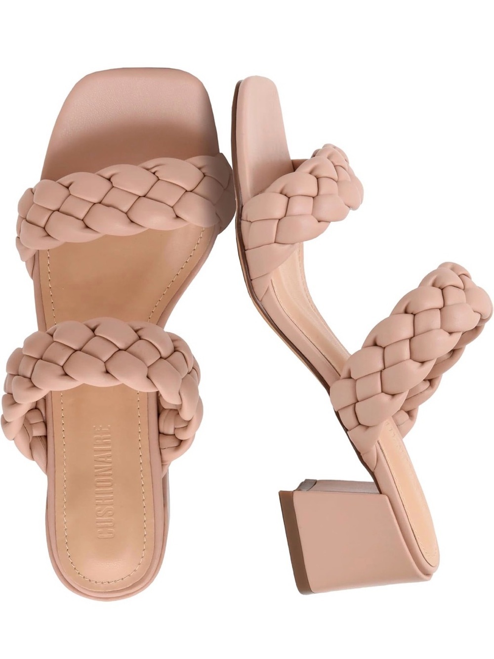 NWOT Cushionaire memory foam braided sandals women’s size 9